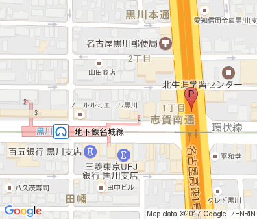 黒川第1自転車駐車場の地図