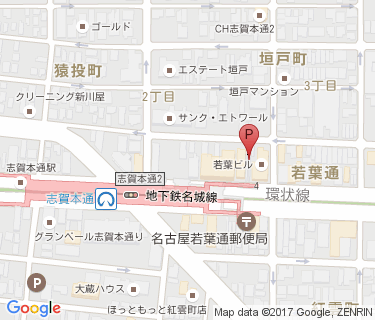 志賀本通北自転車駐車場の地図