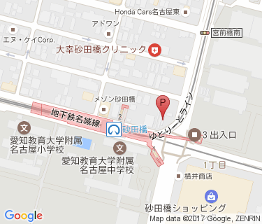 砂田橋自転車駐車場の地図