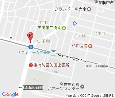 ナゴヤドーム前矢田第1自転車駐車場の地図