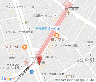 田辺通東自転車駐車場の地図