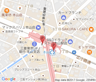 本山駅自転車駐車場の地図