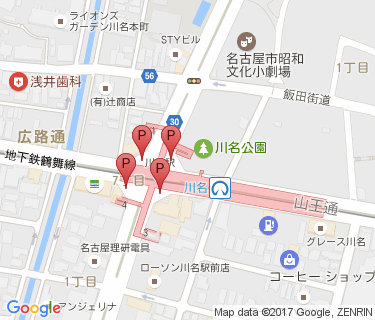 川名第2自転車駐車場の地図