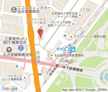鶴舞第1自転車駐車場の地図