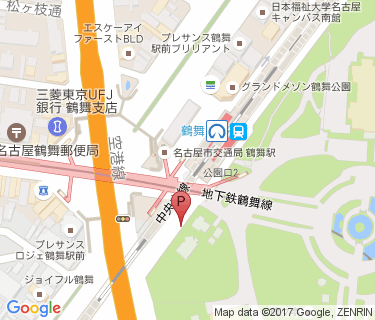 鶴舞第4自転車駐車場の地図