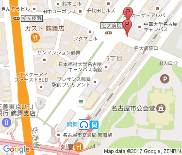 鶴舞第8自転車駐車場の地図