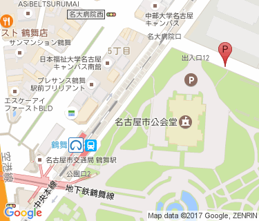 鶴舞第10自転車駐車場の地図