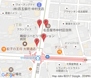 中村区役所第3自転車駐車場の地図
