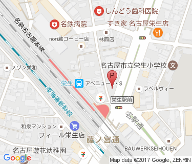 栄生第1自転車駐車場の地図