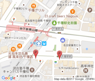 千種4自転車駐車場の地図