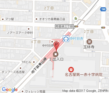 中村日赤第2-2自転車駐車場の地図