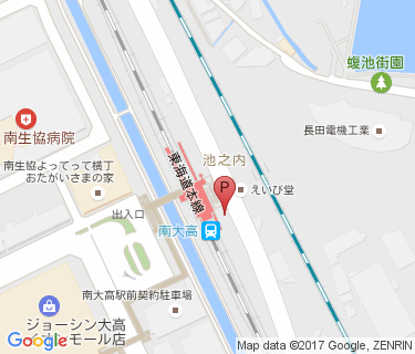 南大高駅東自転車駐車場の地図