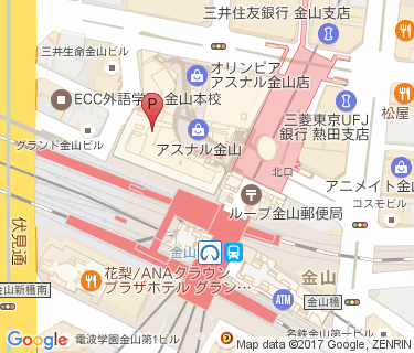 金山総合駅北口自転車駐車場の地図