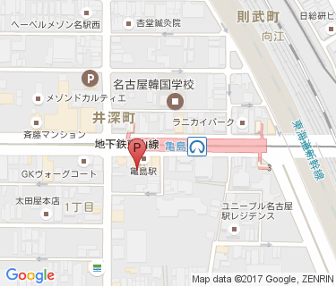 亀島第1自転車駐車場の地図