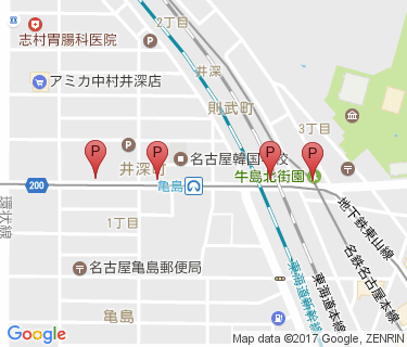亀島第4自転車駐車場の地図