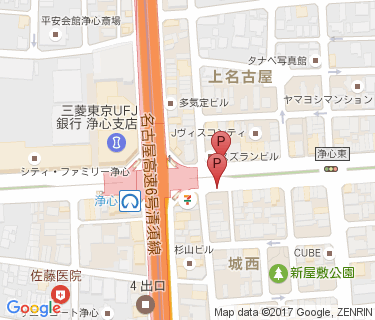 弁天通自転車駐車場の地図