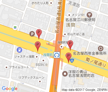 浅間町第3自転車駐車場の地図