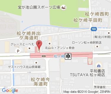 松ヶ崎駅自転車駐車場の地図