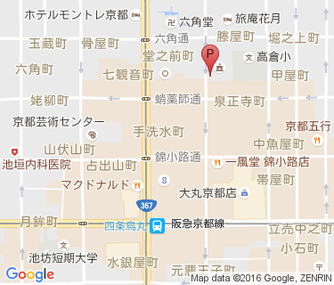 御射山自転車等駐車場の地図