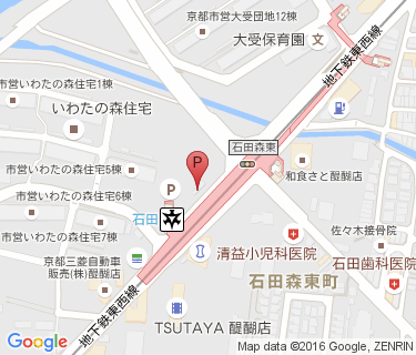 石田駅自転車等駐車場の地図