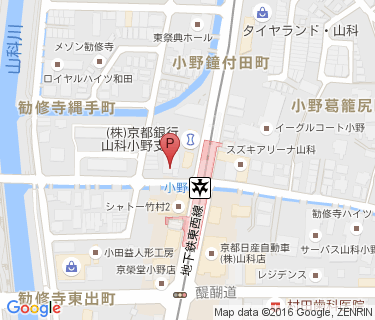 小野駅自転車等駐車場の地図