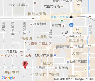 富小路六角自転車駐車場の地図