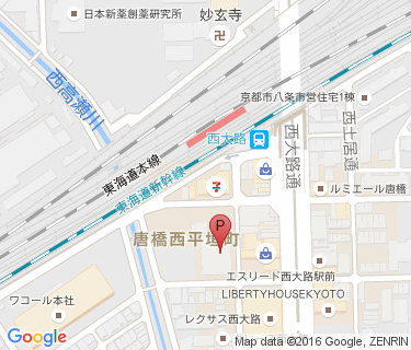 西大路駅自転車駐車場の地図