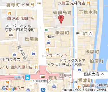 先斗町自転車駐車場の地図