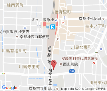 桂駅南自転車等駐車場の地図