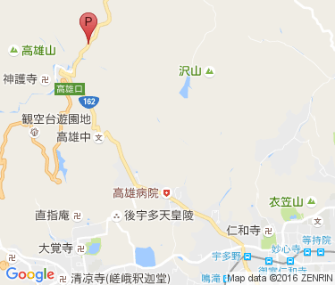 高雄観光駐車場の地図