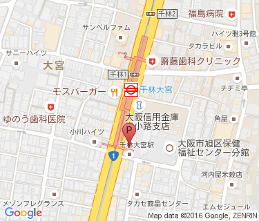 千林大宮駅自転車駐車場の地図