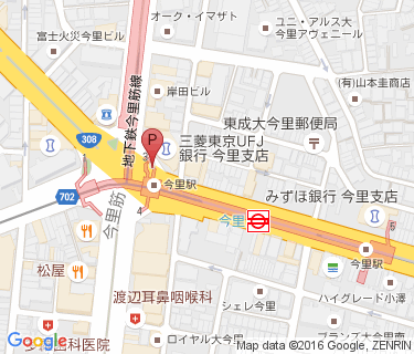 地下鉄今里駅自転車駐車場の地図