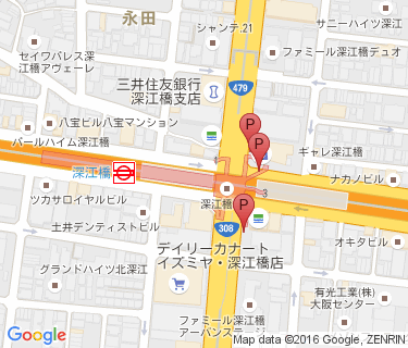 深江橋駅自転車駐車場の地図