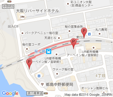 桜ノ宮駅自転車駐車場の地図
