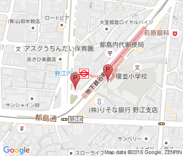 野江内代駅自転車駐車場の地図