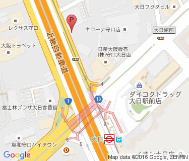 大日駅北第1自転車駐輪場の地図
