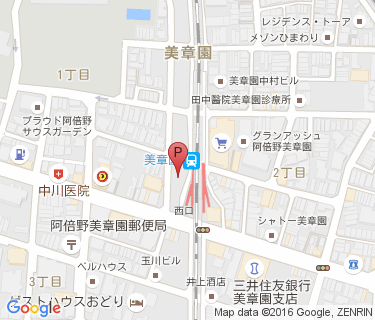 美章園駅自転車駐車場の地図