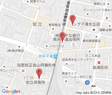 我孫子道駅自転車駐車場の地図