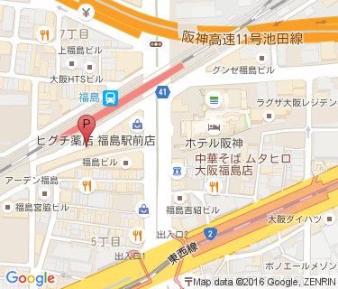 福島駅自転車駐車場の地図