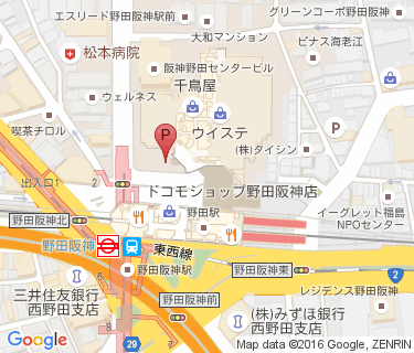 野田阪神ウイステ駐輪場 南Aエリアの地図