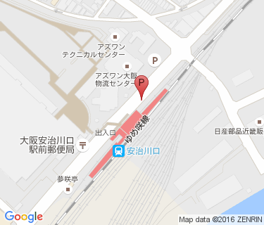 安治川口駅自転車駐車場の地図