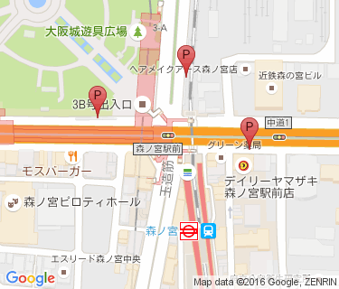 森ノ宮駅自転車駐車場の地図