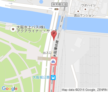 大阪城公園駅自転車駐車場の地図