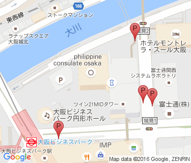 大阪ビジネスパーク駅自転車駐車場の地図