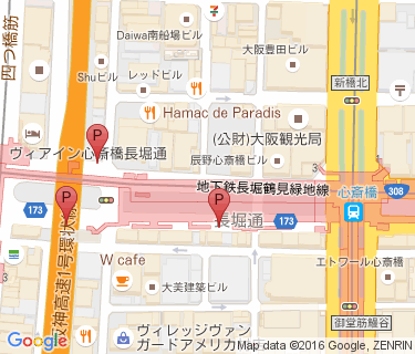 四ツ橋駅自転車駐車場の地図