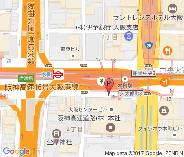 本町駅自転車駐車場(大阪センタービル)の地図