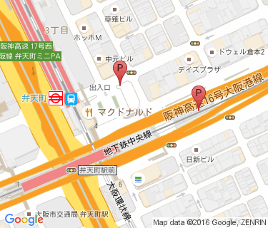 弁天町駅東自転車駐車場の地図