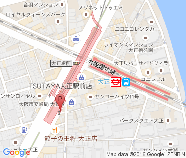 大正駅自転車駐車場(地下)の地図