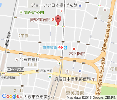 恵美須町駅自転車駐車場の地図