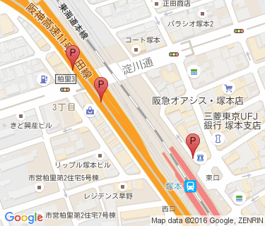 塚本駅自転車駐車場の地図
